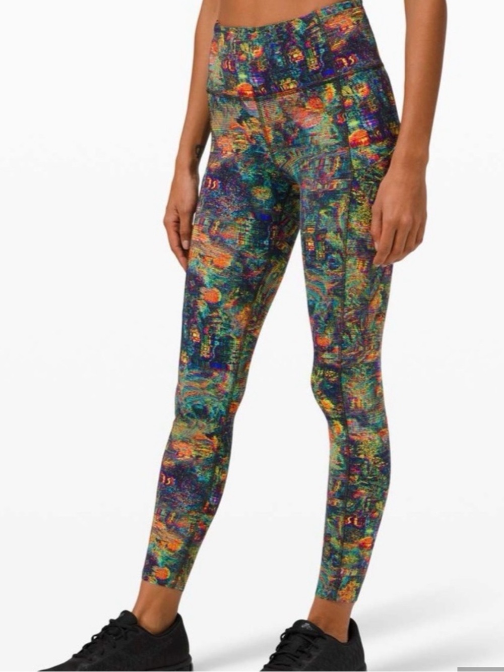 Lululemon Fast and Free Tight 25” Glitch Tapestry Starlight Multi Leggings Sz 6